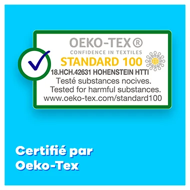 Certifie par Oeko-Tex