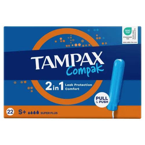 Tampons avec applicateur Tampax Compak Super Plus 22ct