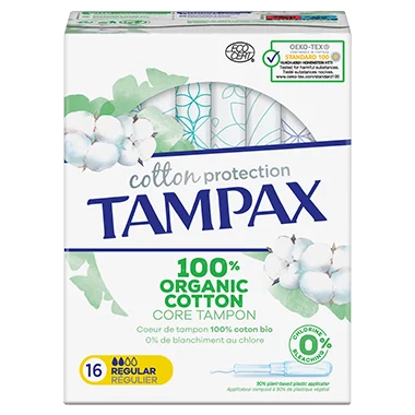 Tampons avec applicateur Tampax Cotton Protection Régulier