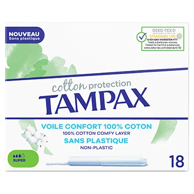 Tampax Cotton Protection Super 18