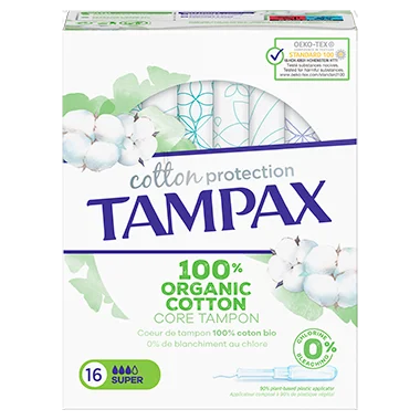 Tampax Cotton Protection Super 16