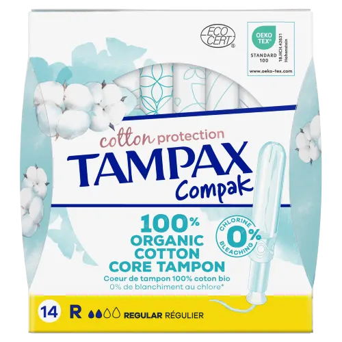 Tampons Tampax Cotton Protection Compak Régulier