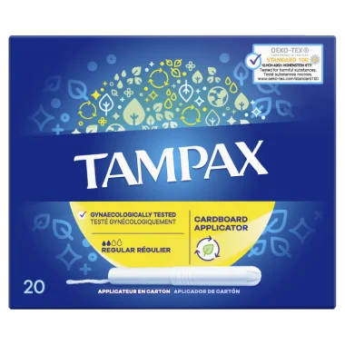 Tampons avec applicateur Tampax Cardboard Régulier
