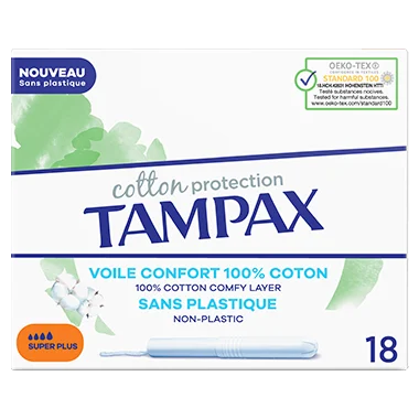 Tampax Cotton Protection Super Plus - 18ct