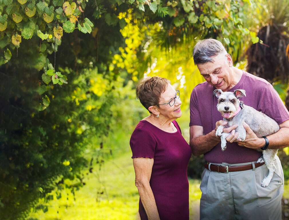 Beloved family dog injures hips in freak golf cart accident