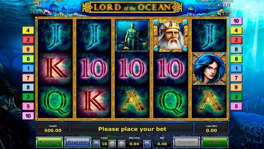 Lord of the Ocean - Best Novomatic Games in Canada