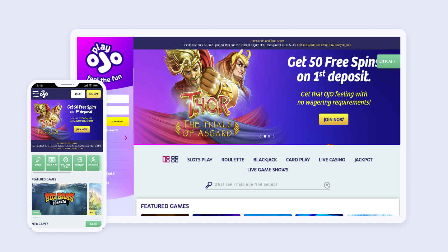 PlayOJO - Best Quickspin Casinos in Canada