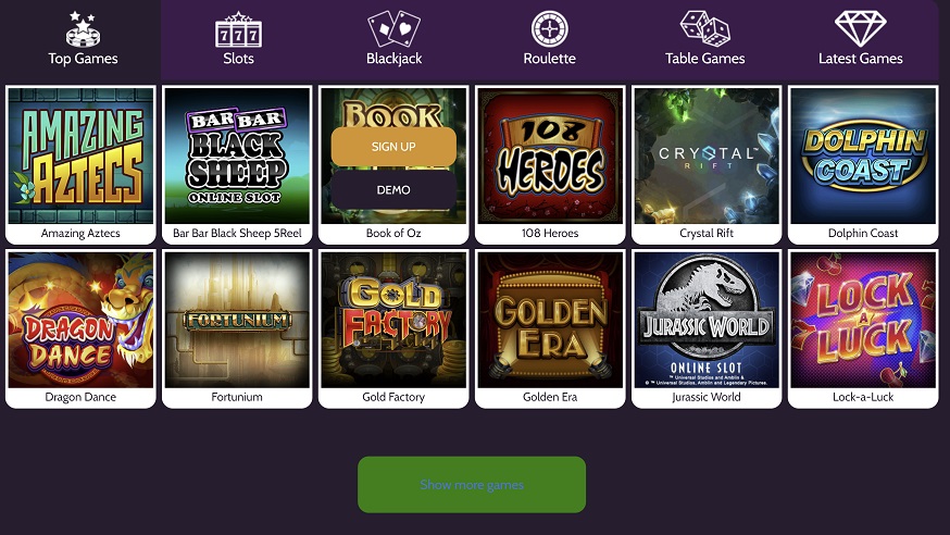 Mummys Gold $10 Minimum Deposit