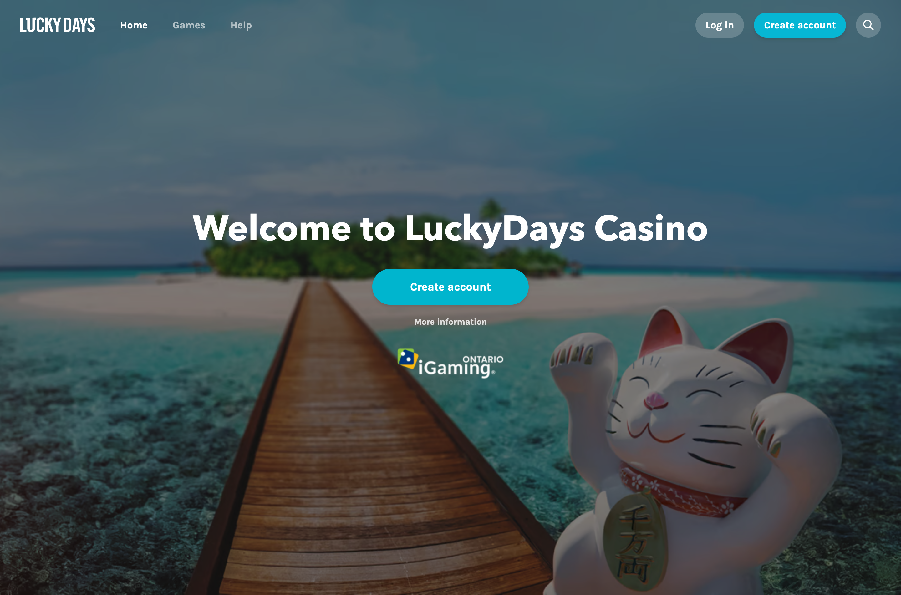 Lucky Days ON homepage
