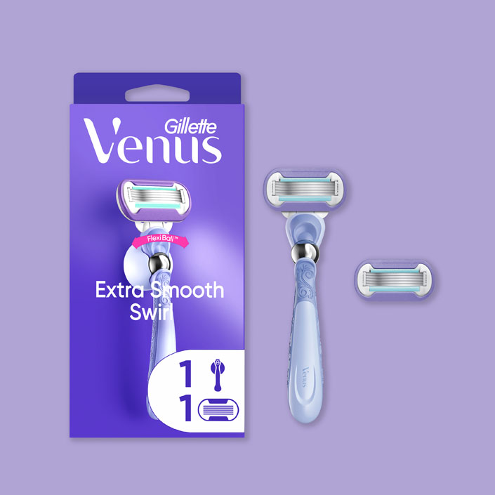 Venus Extra Smooth Swirl Rakhyvel - Inkluderar 1 refill