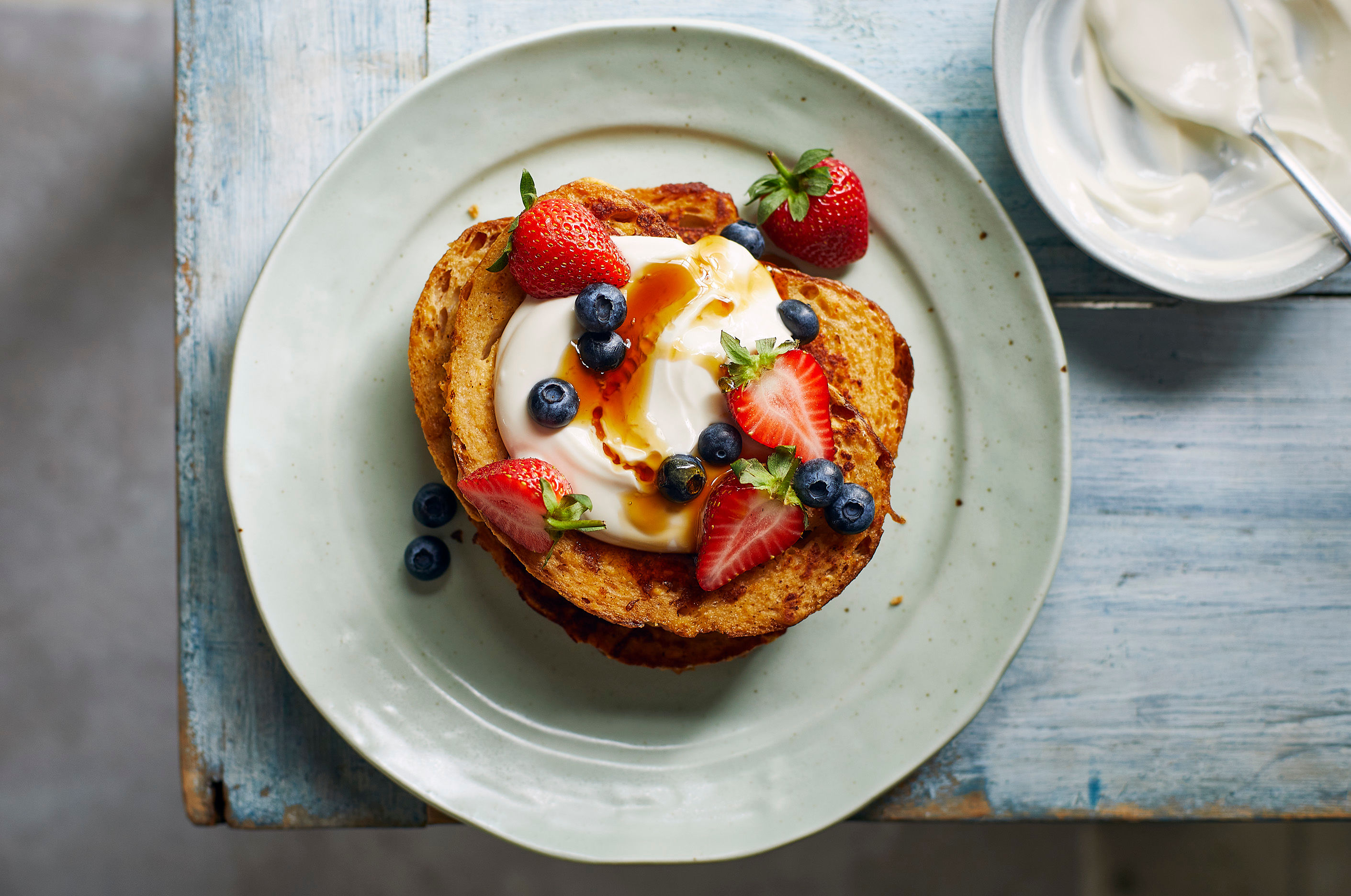 Eggy Bread with Yoghurt and Berries