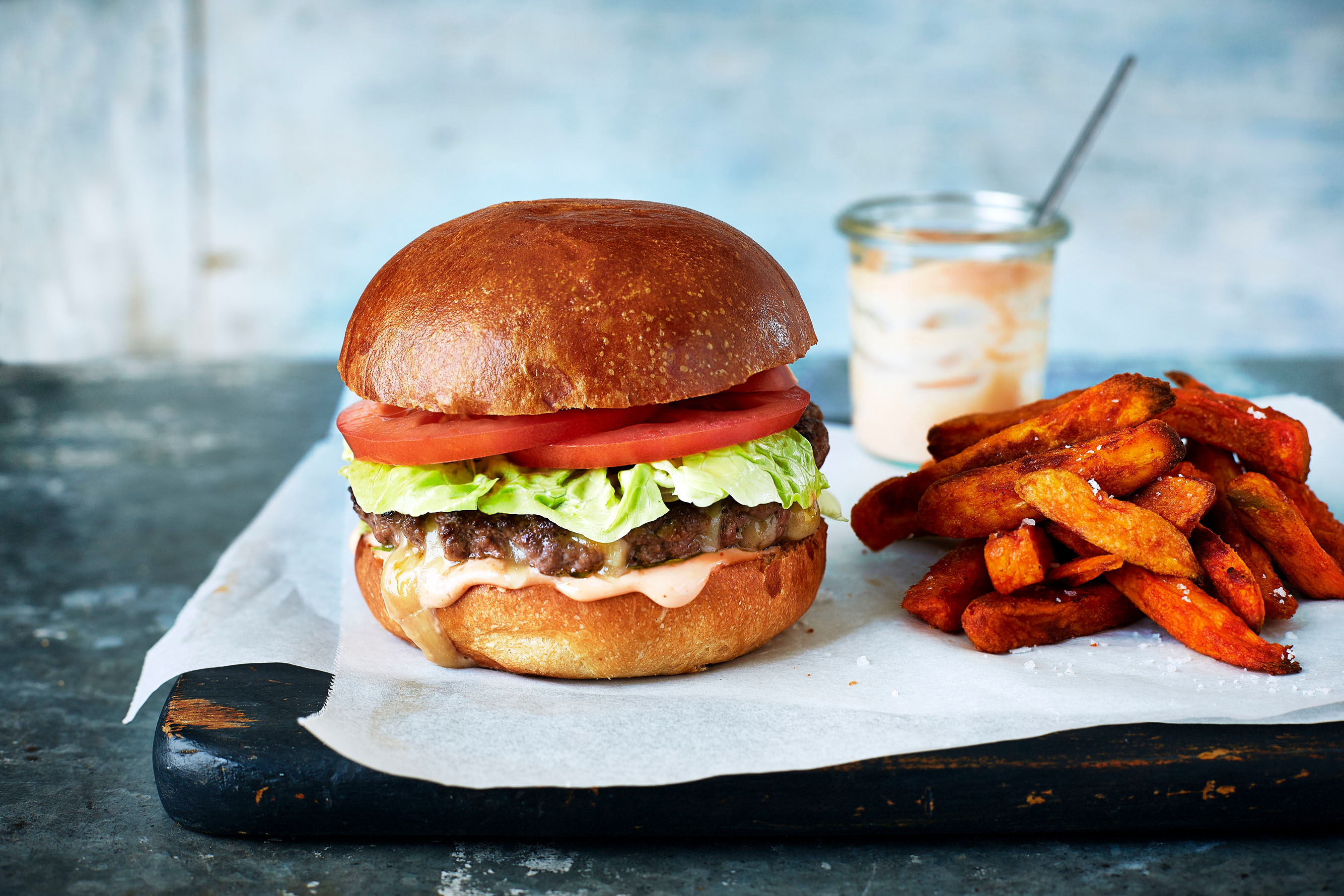 Cheese-Stuffed Burger