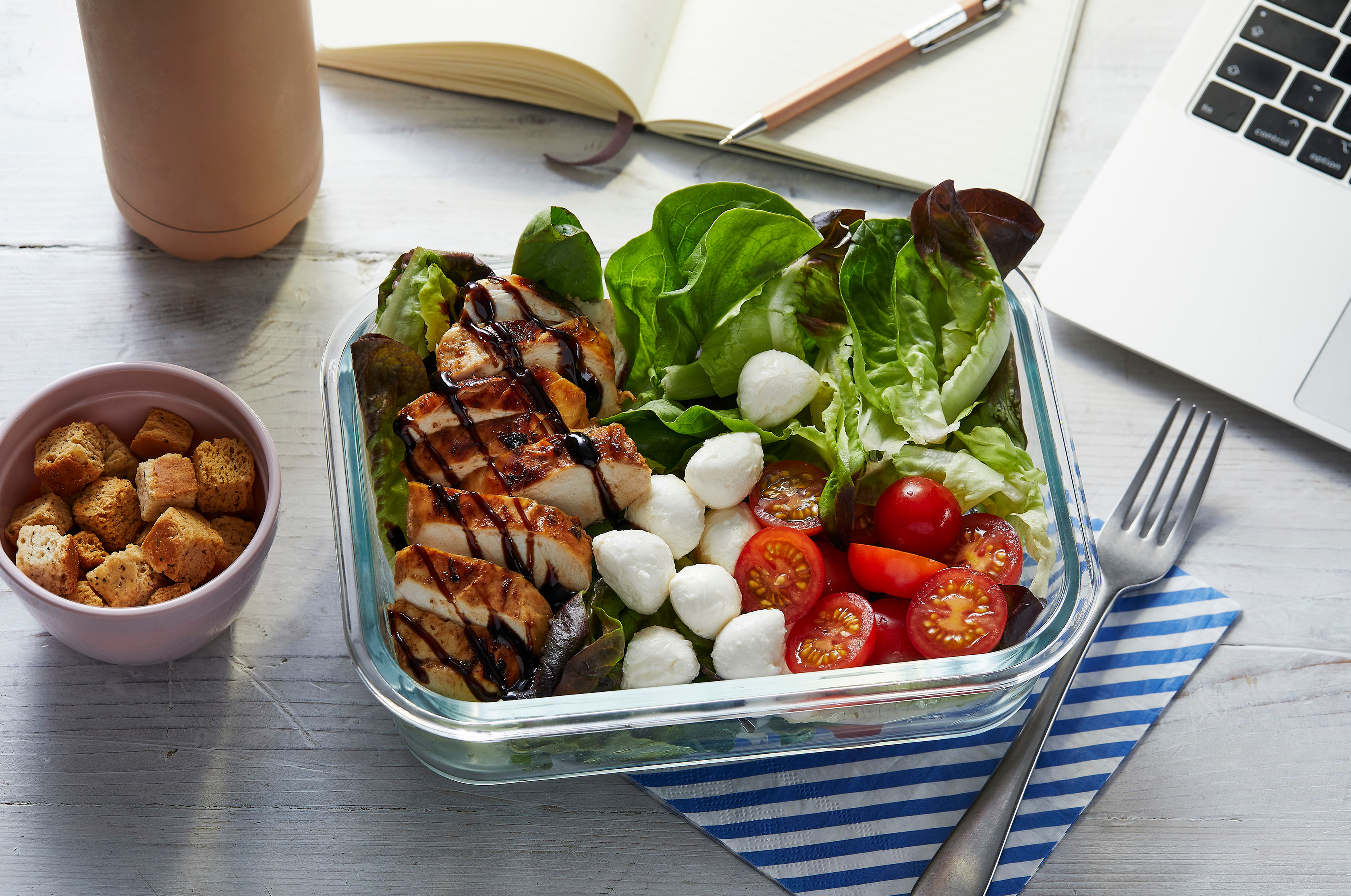 Prep Ahead Chicken Caprese Salad π¨π»βπ³