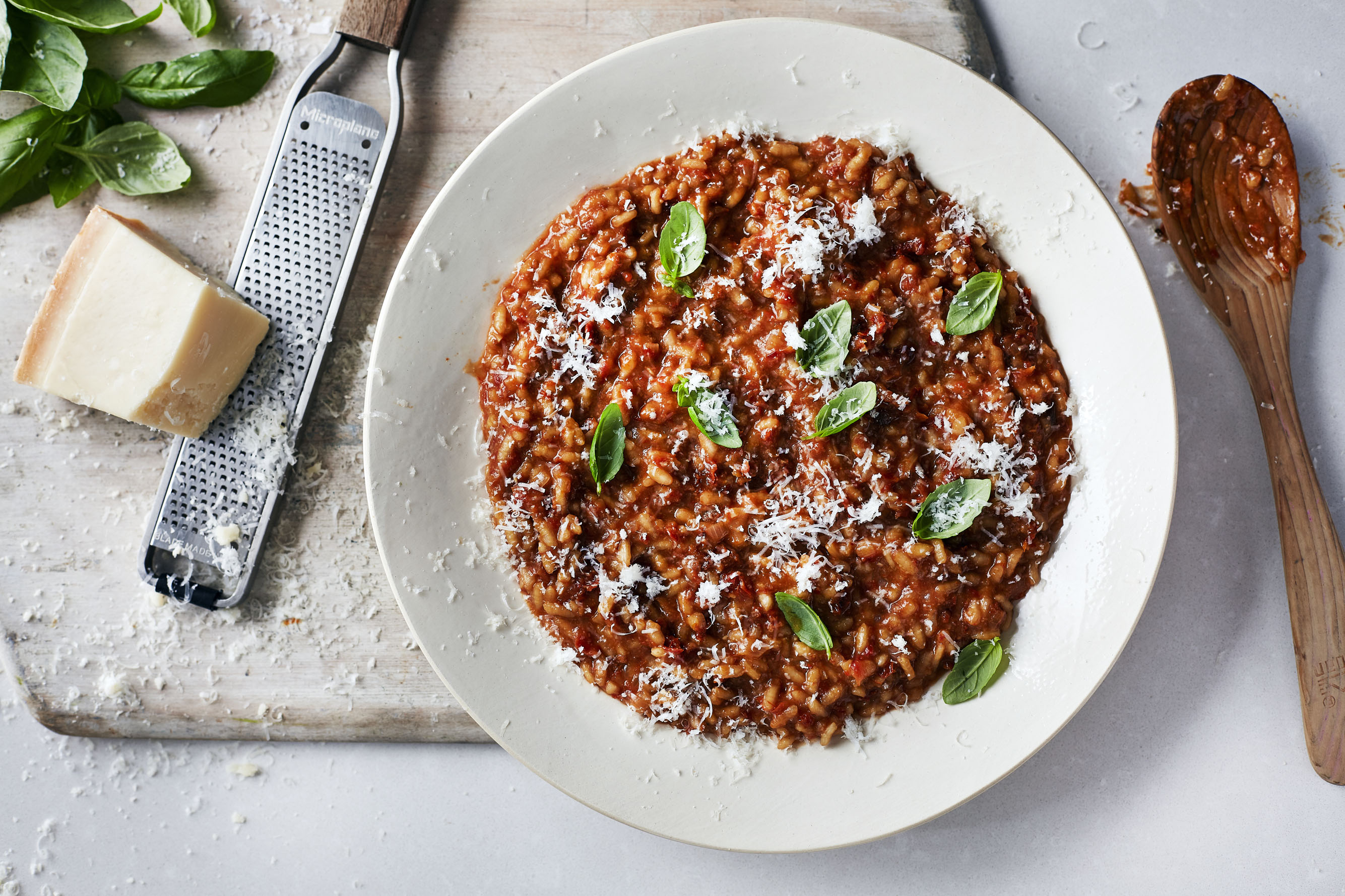 Sun-Dried Tomato and Basil Risotto