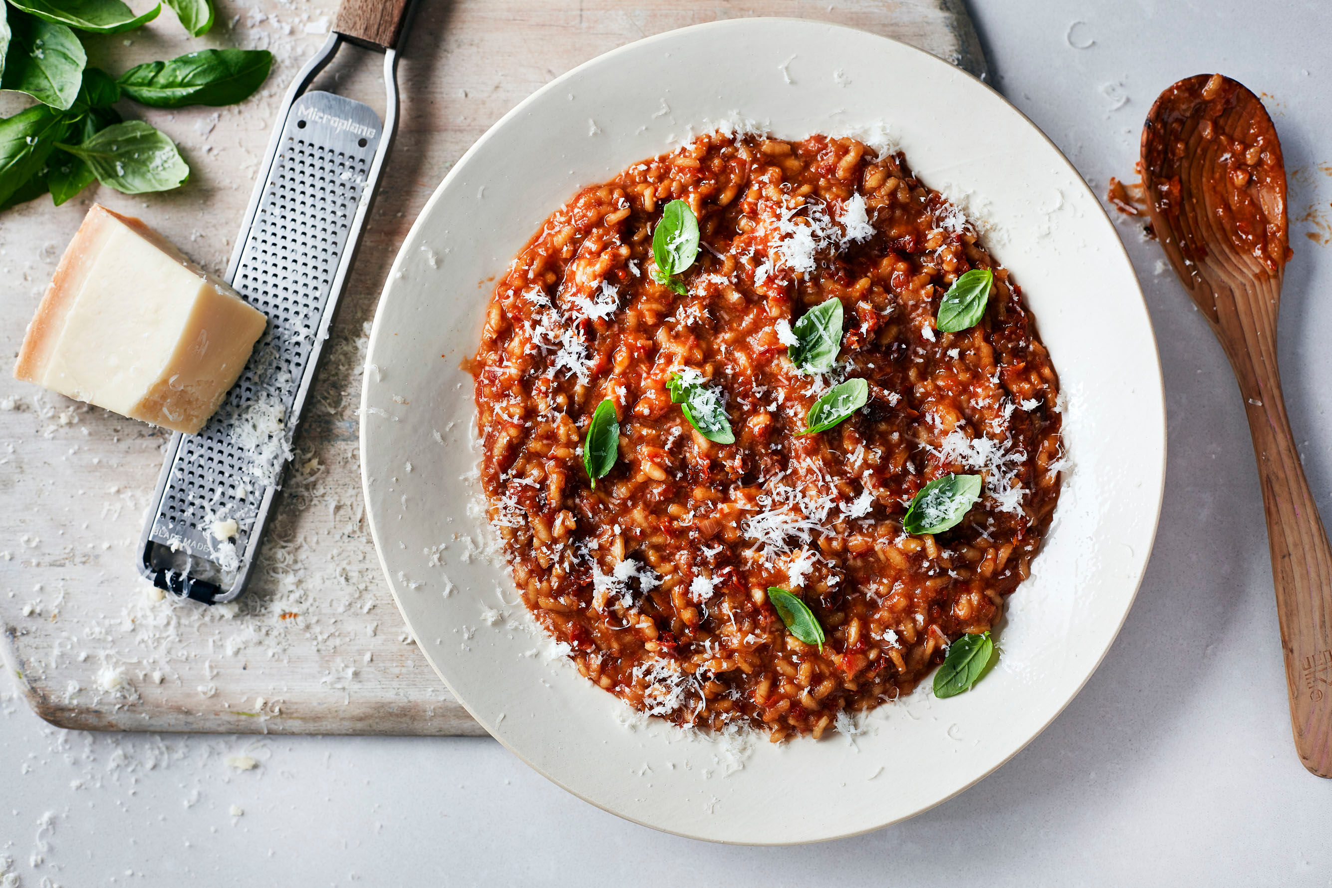 Sun-Dried Tomato and Basil Risotto