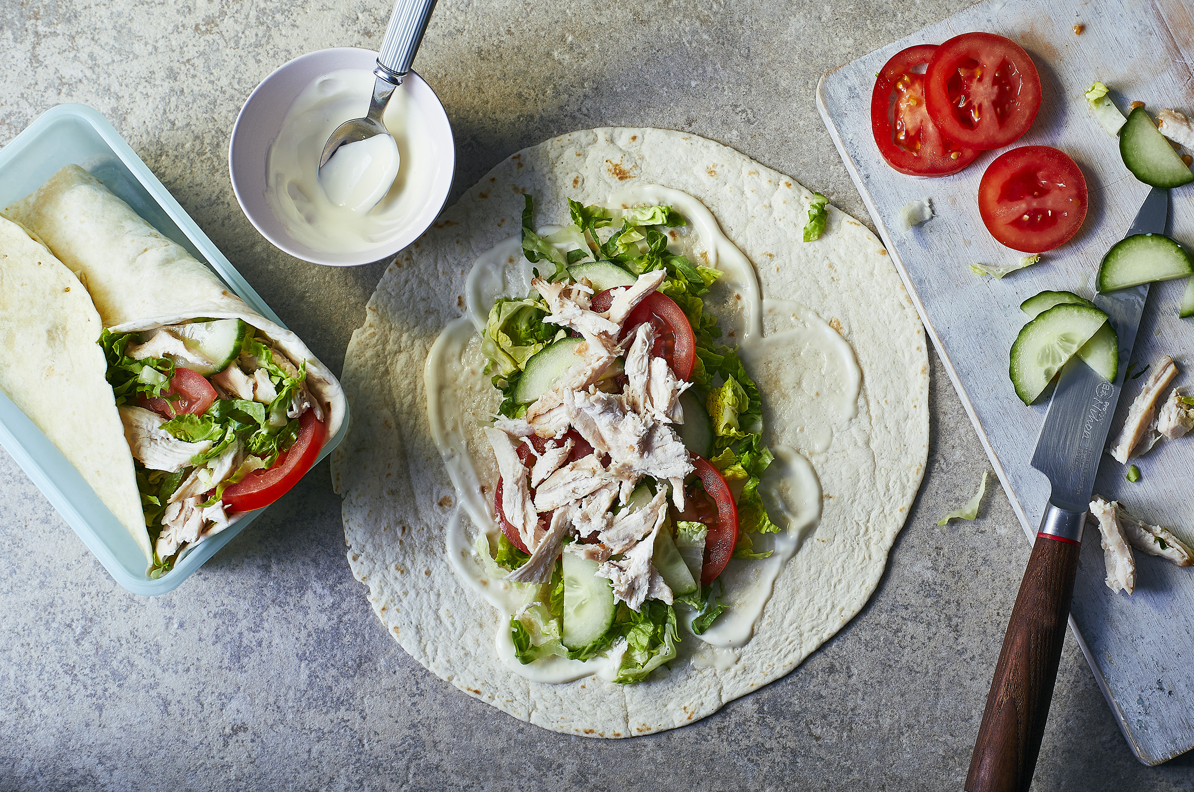Prep Ahead Chicken Mayo Wrap 👨🏻‍🍳