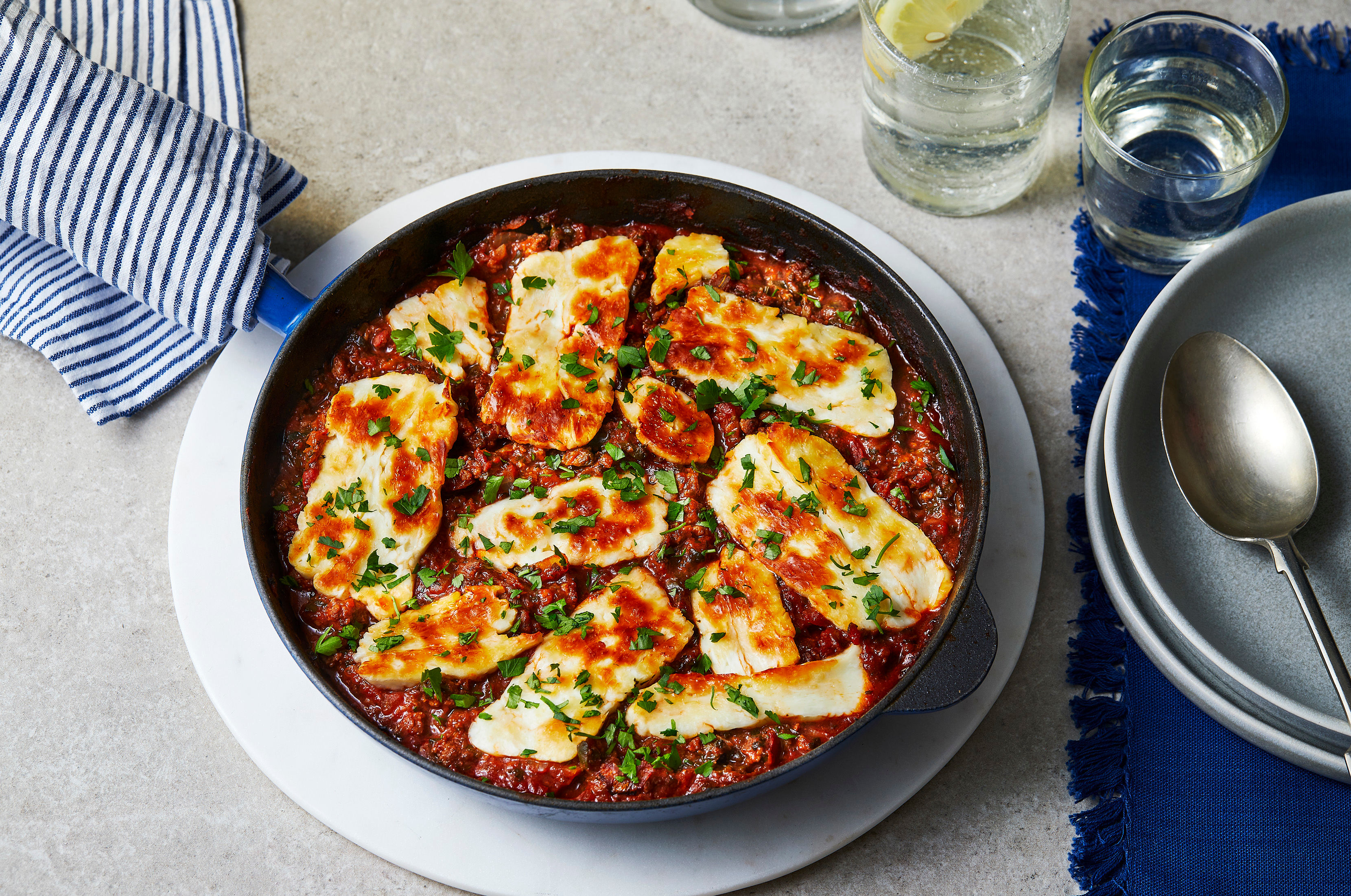 Beef and Halloumi One Pot Bake