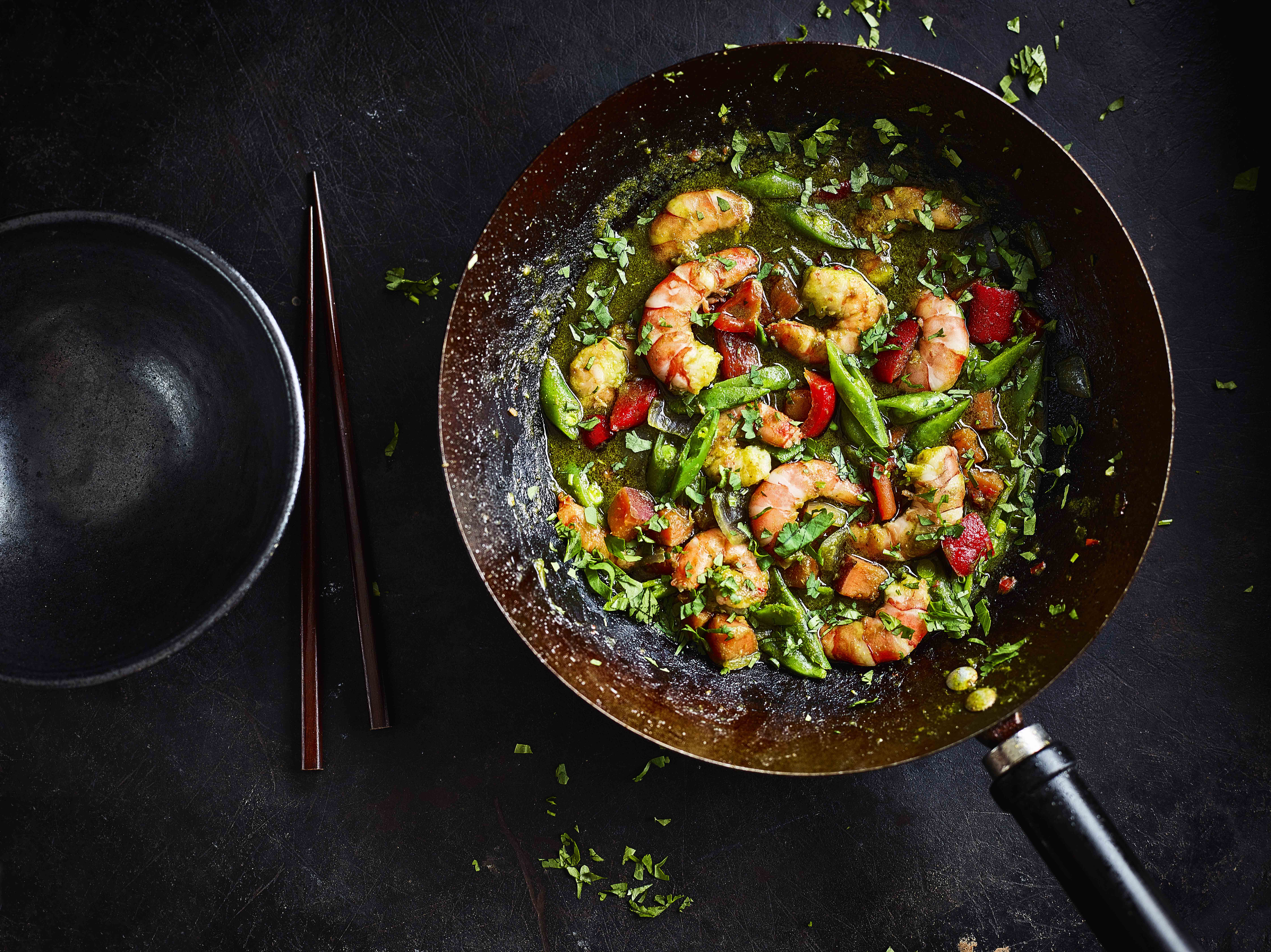 Thai Green Curry Bowl with Prawns