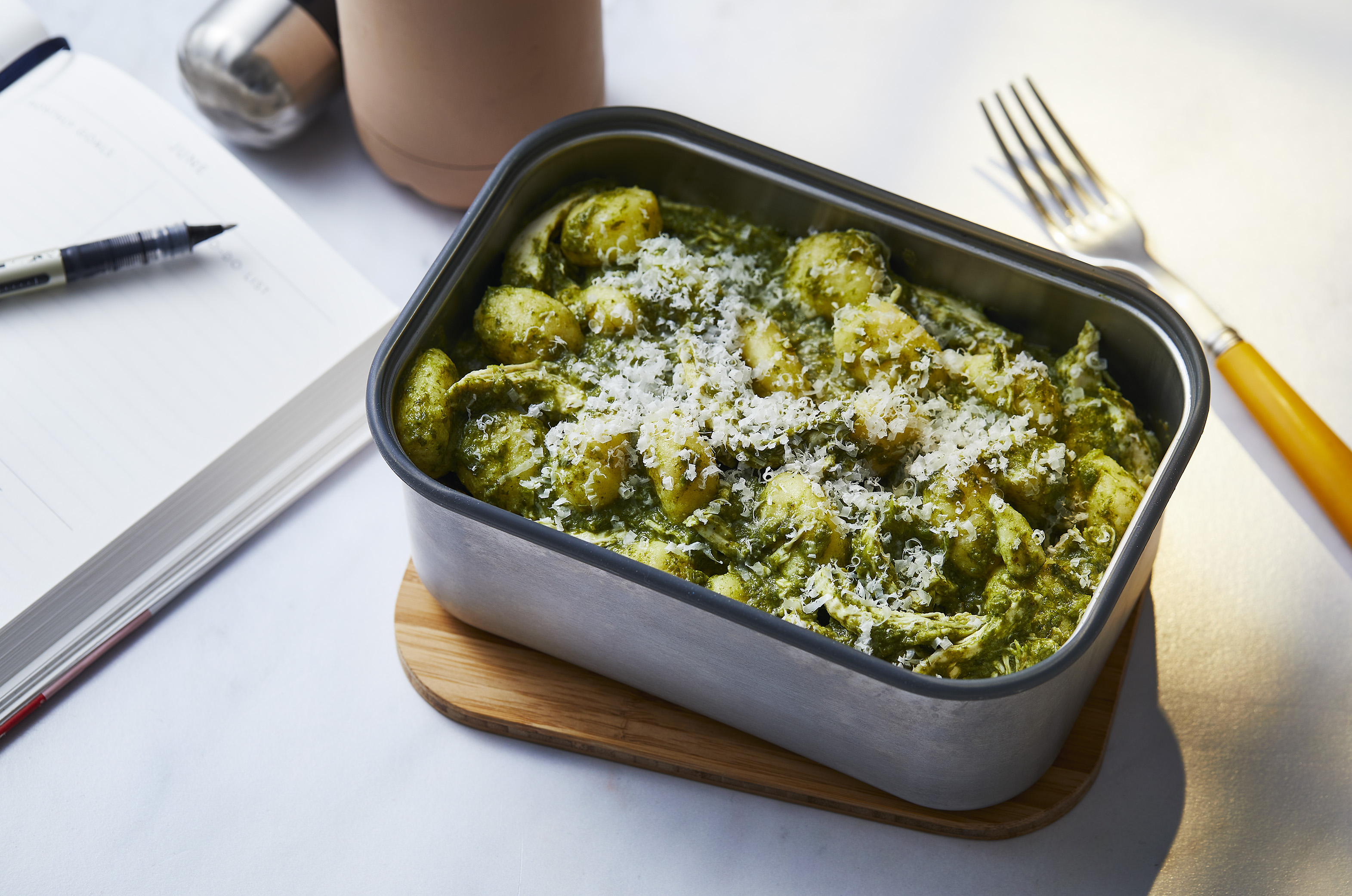 Green Gnocchi with Chicken