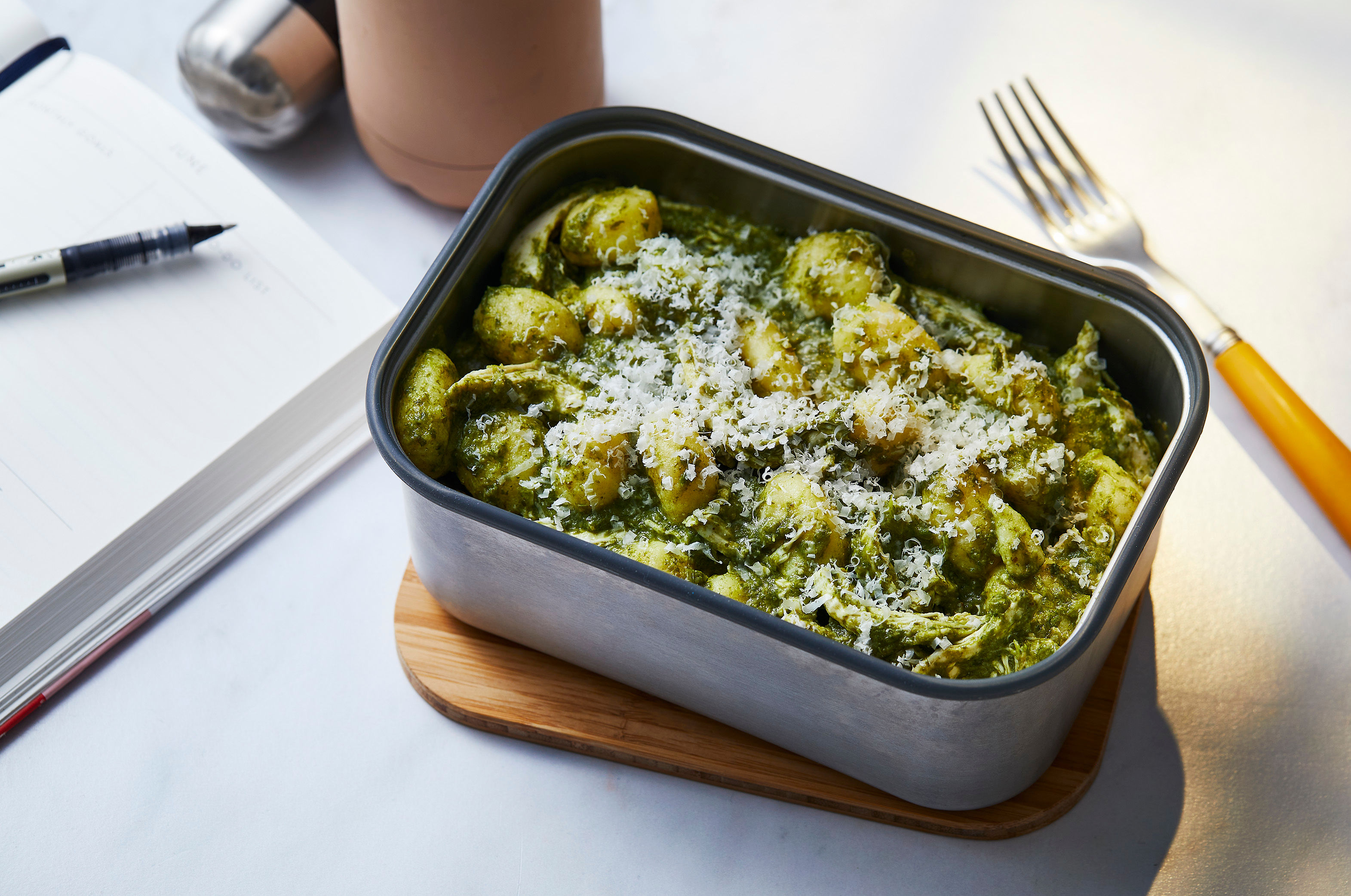 Green Gnocchi with Chicken