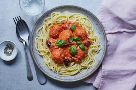 Chicken Meatball and Pepper Pasta