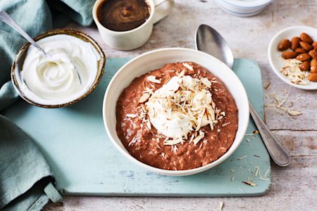 Chocolate and Almond Overnight Oats