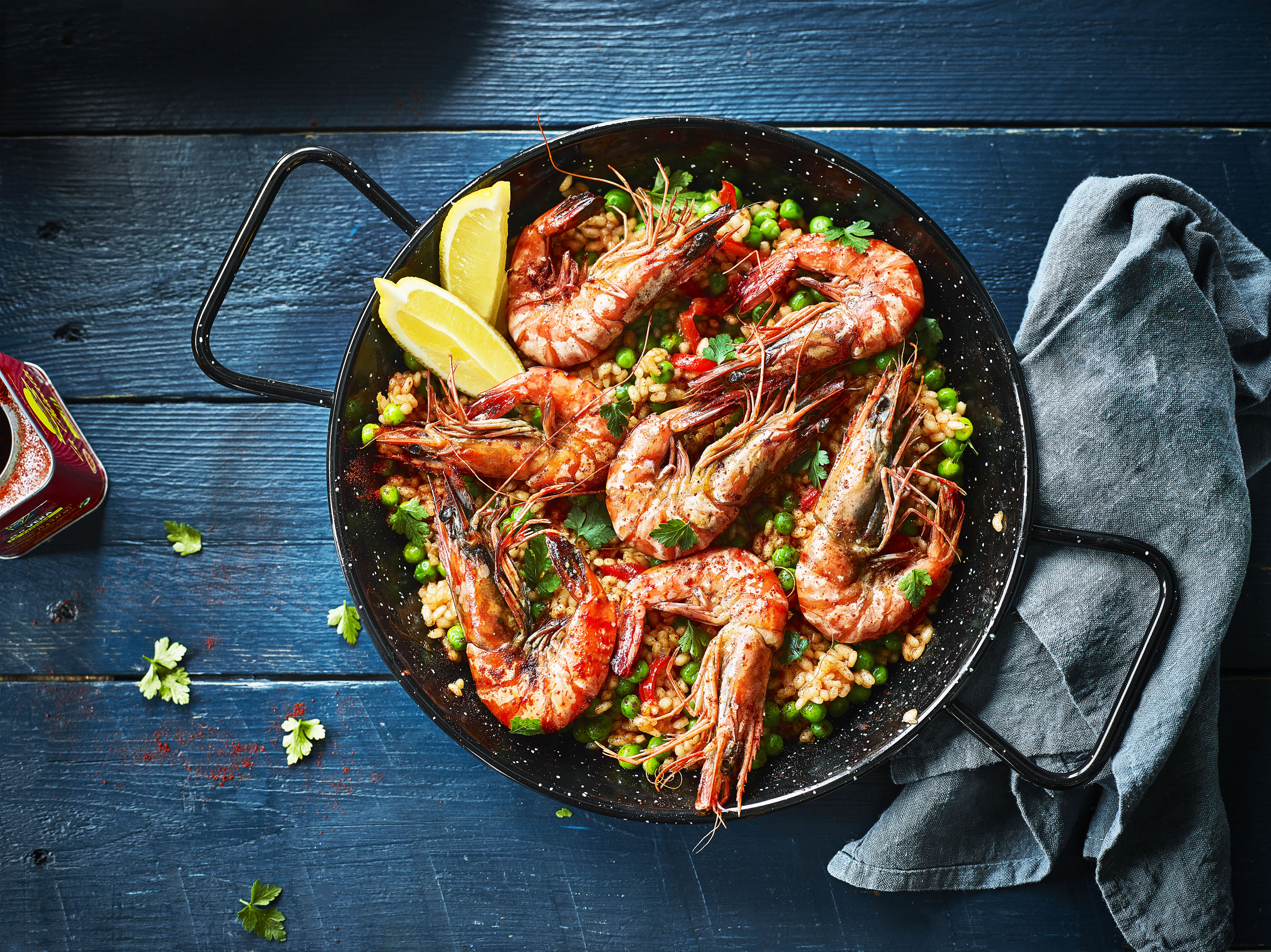 Paella with Prawns