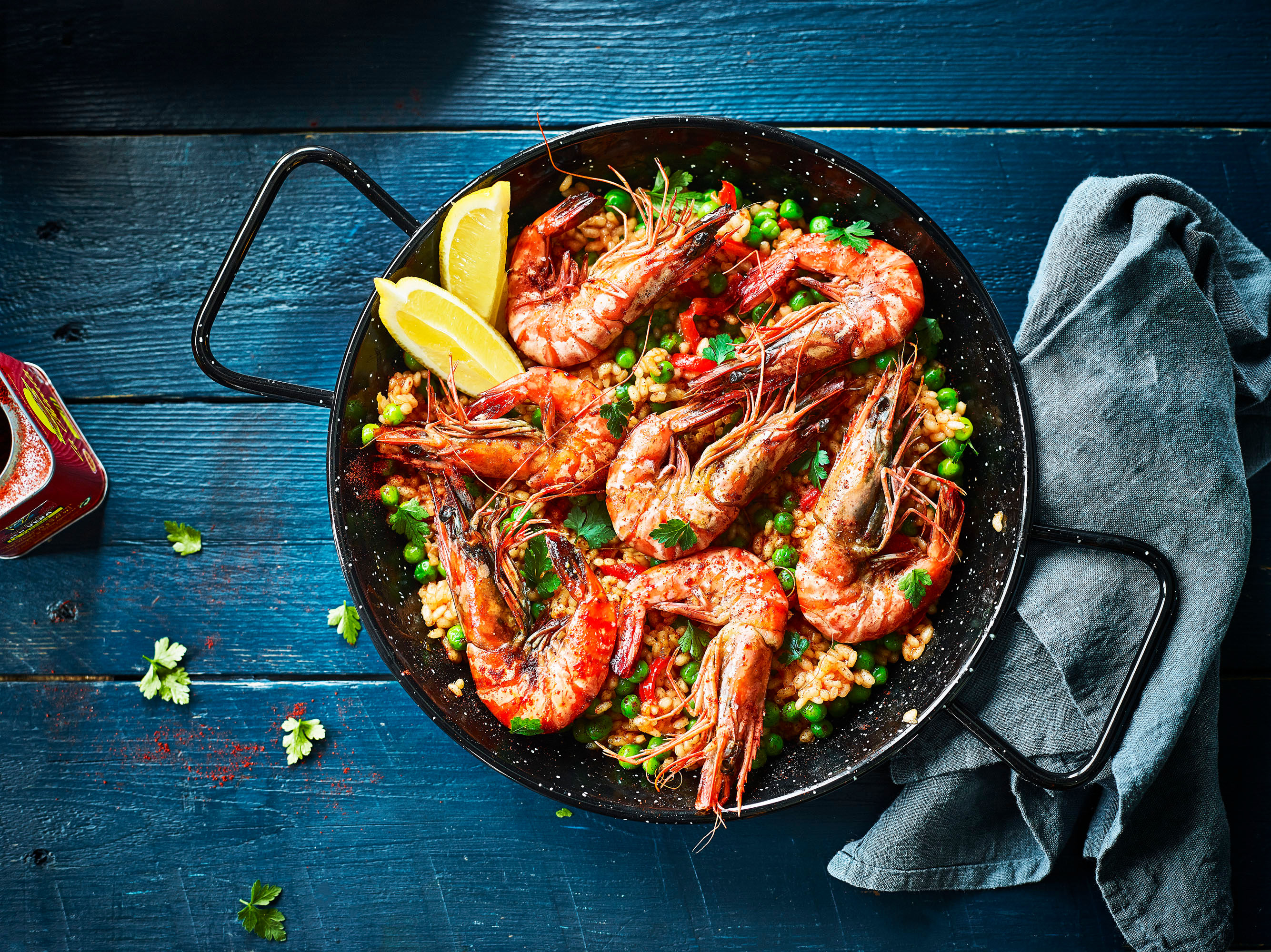 Paella with Prawns