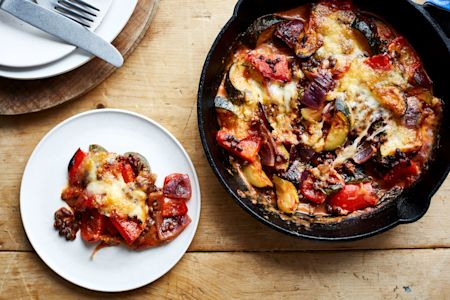 Vegetable and Mozzarella Bake