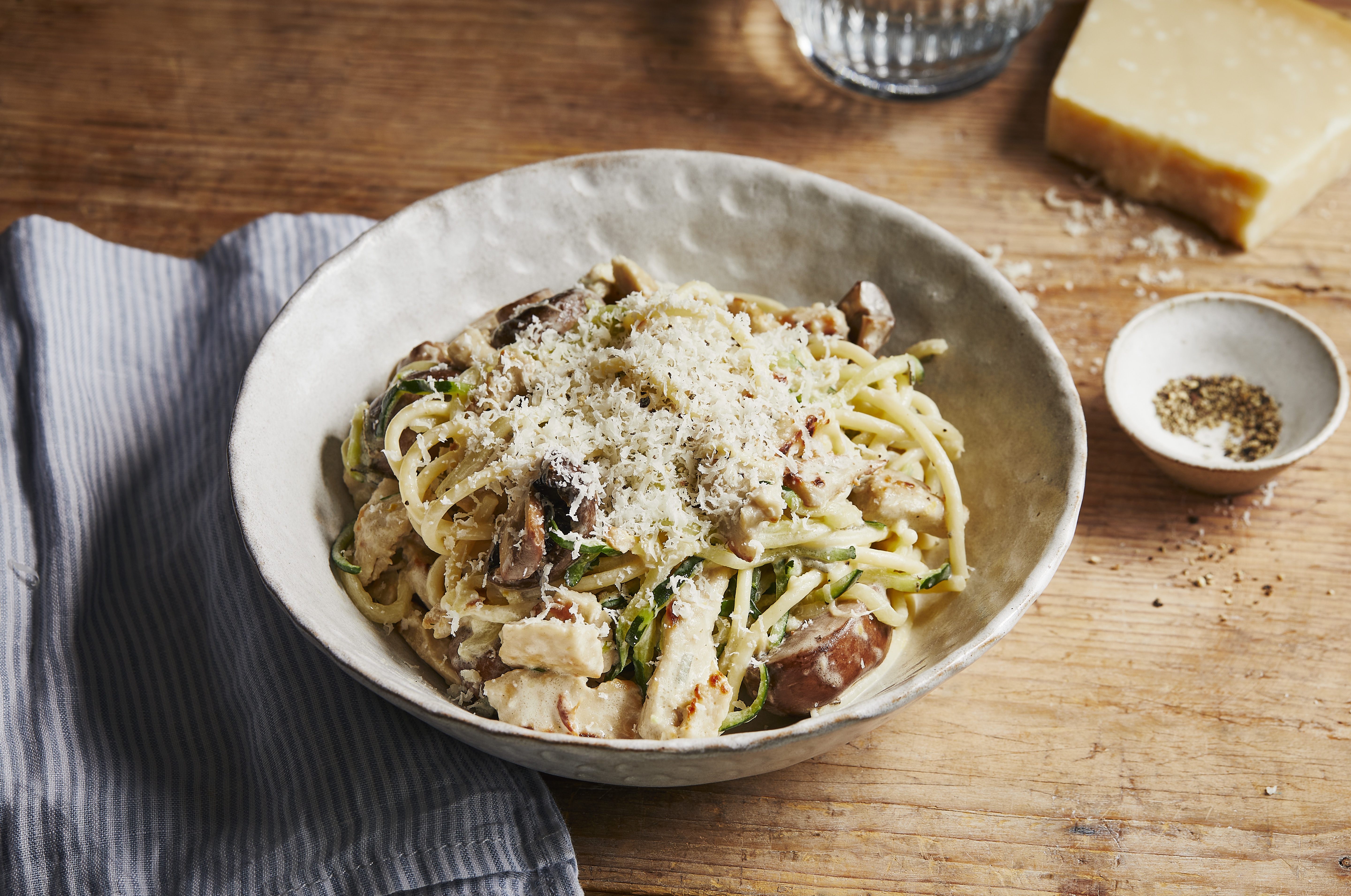 Creamy Chicken and Mushroom Pasta