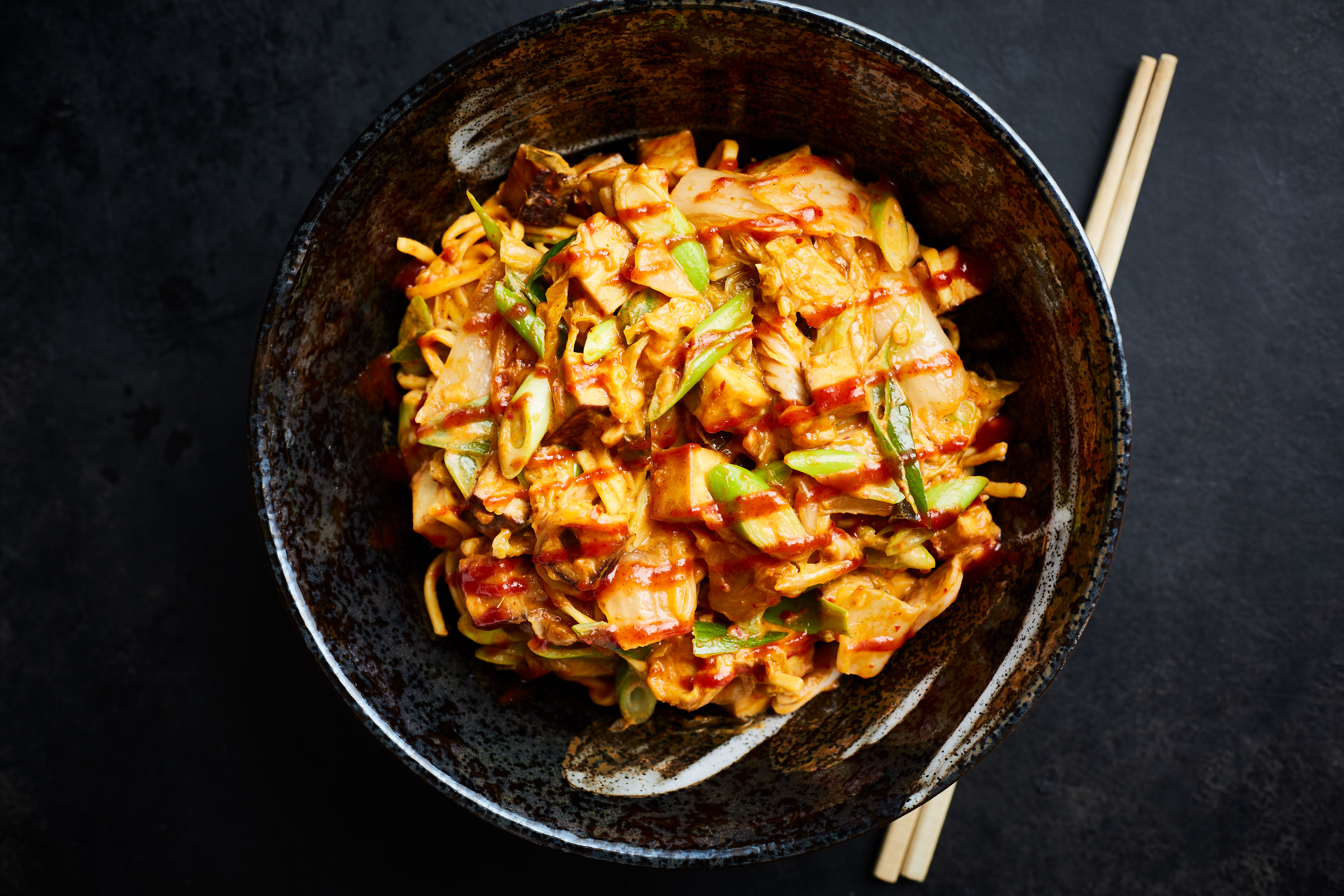 Kimchi and Peanut Butter Noodles