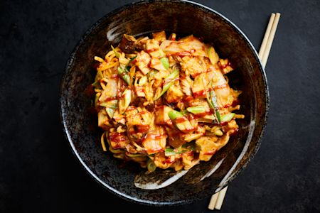 Kimchi and Peanut Butter Noodles