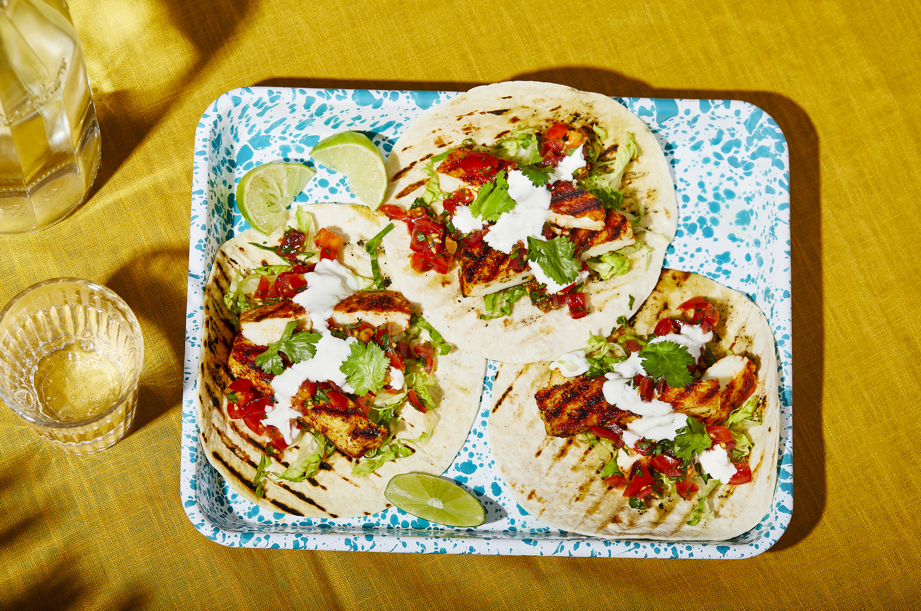 Summer Halloumi Tacos with Salsa 🌞