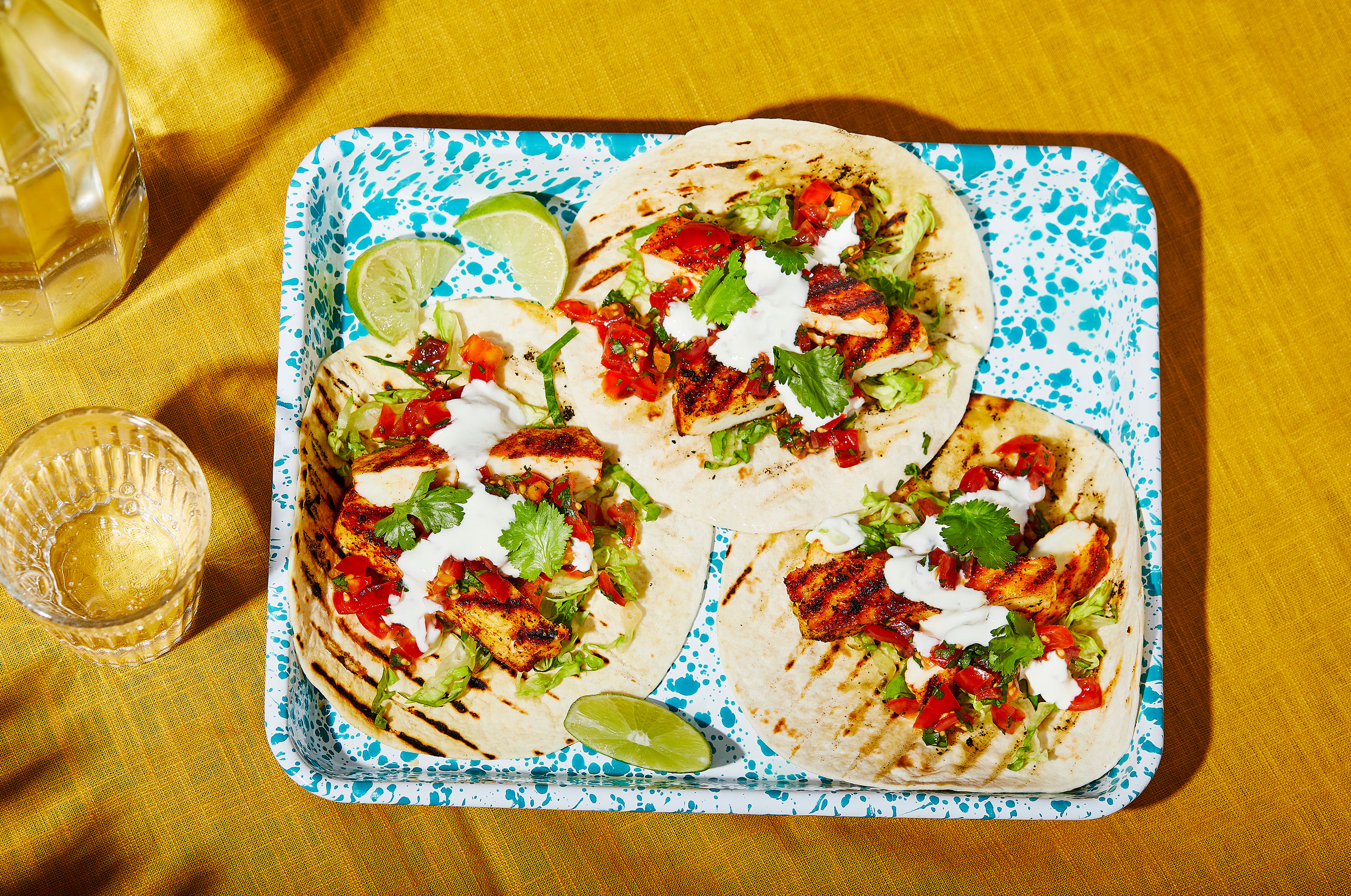 Summer Halloumi Tacos with Salsa 🌞