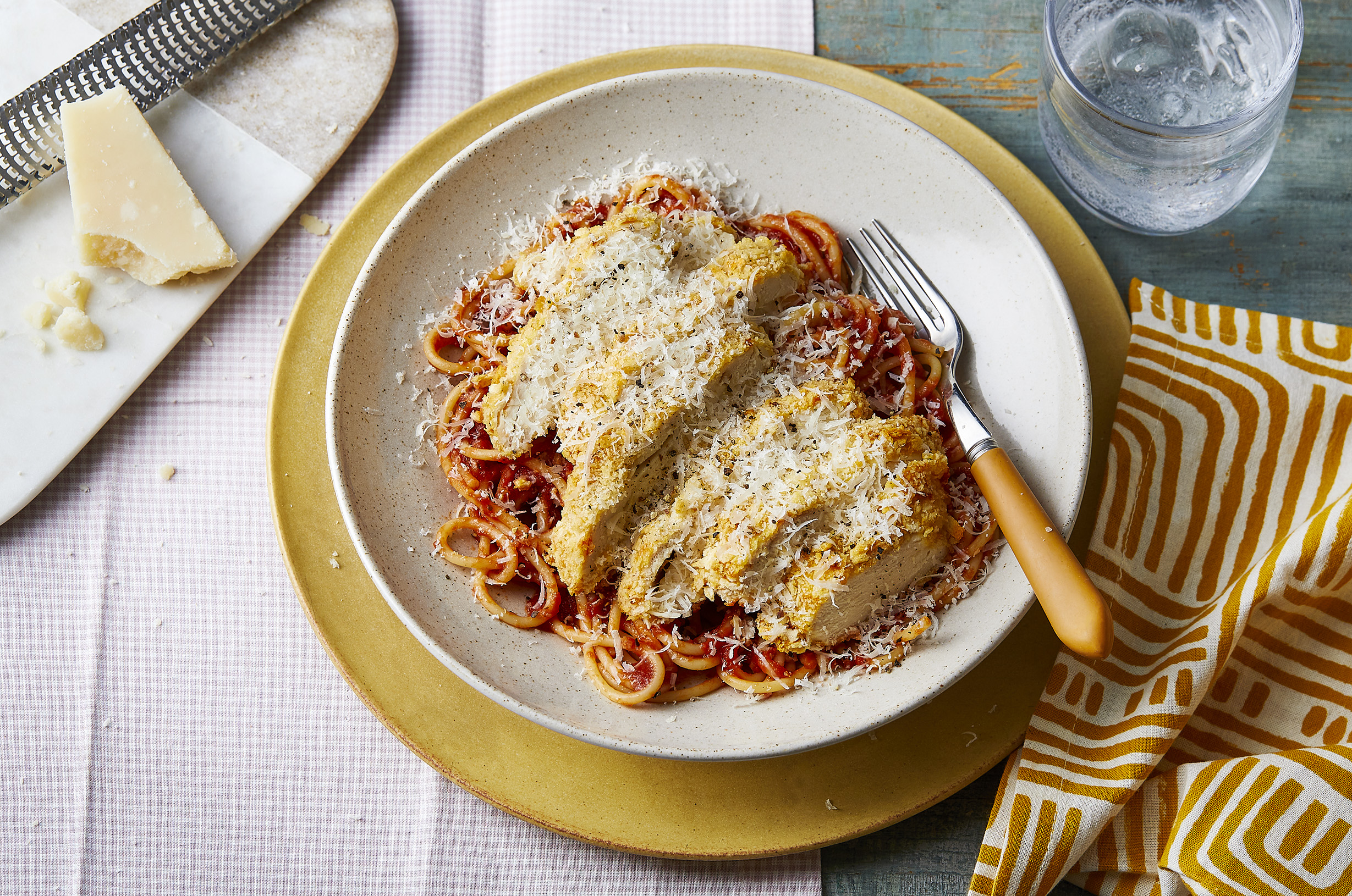 Chicken Milanese with Pasta