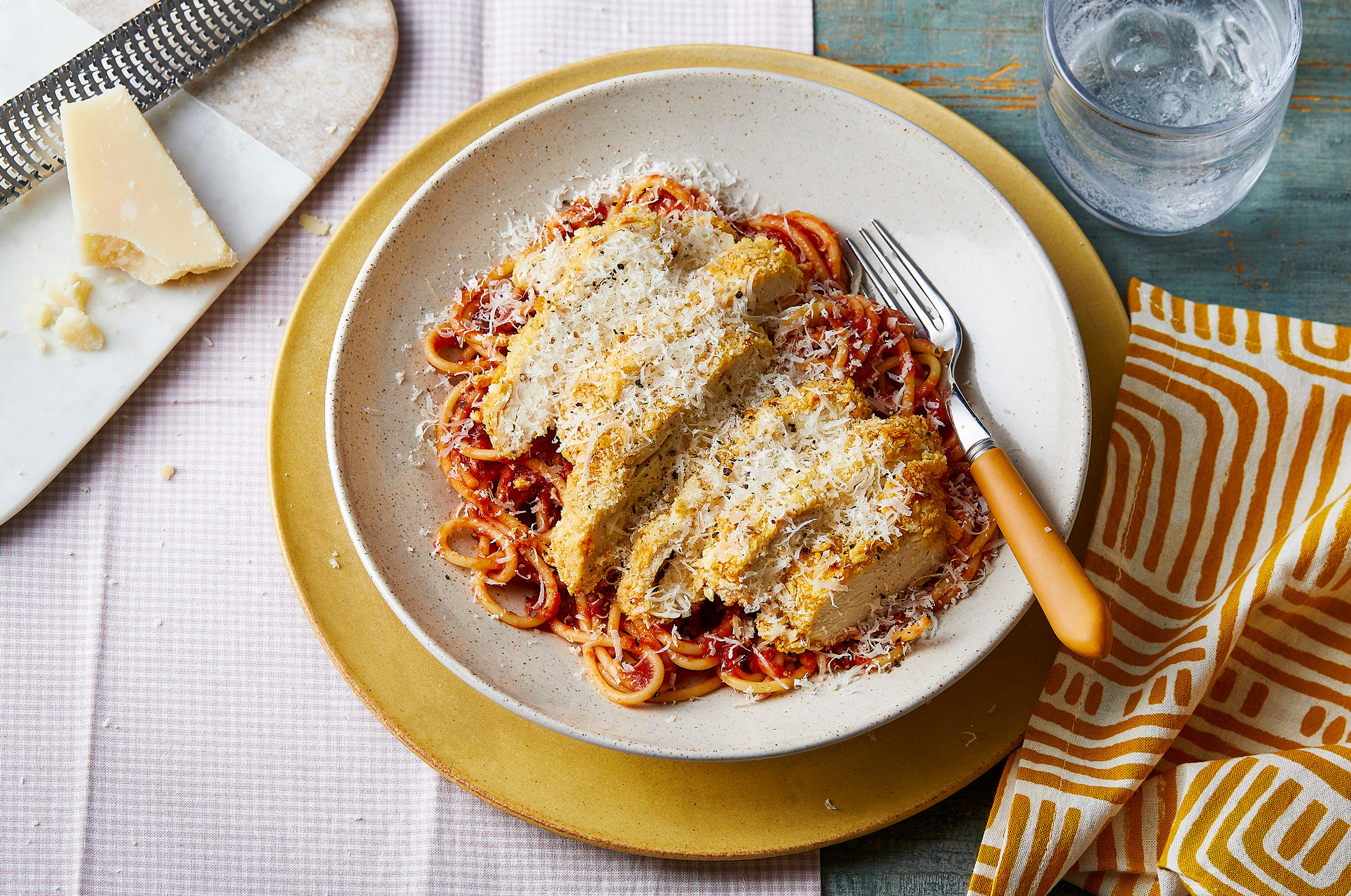 Chicken Milanese with Pasta