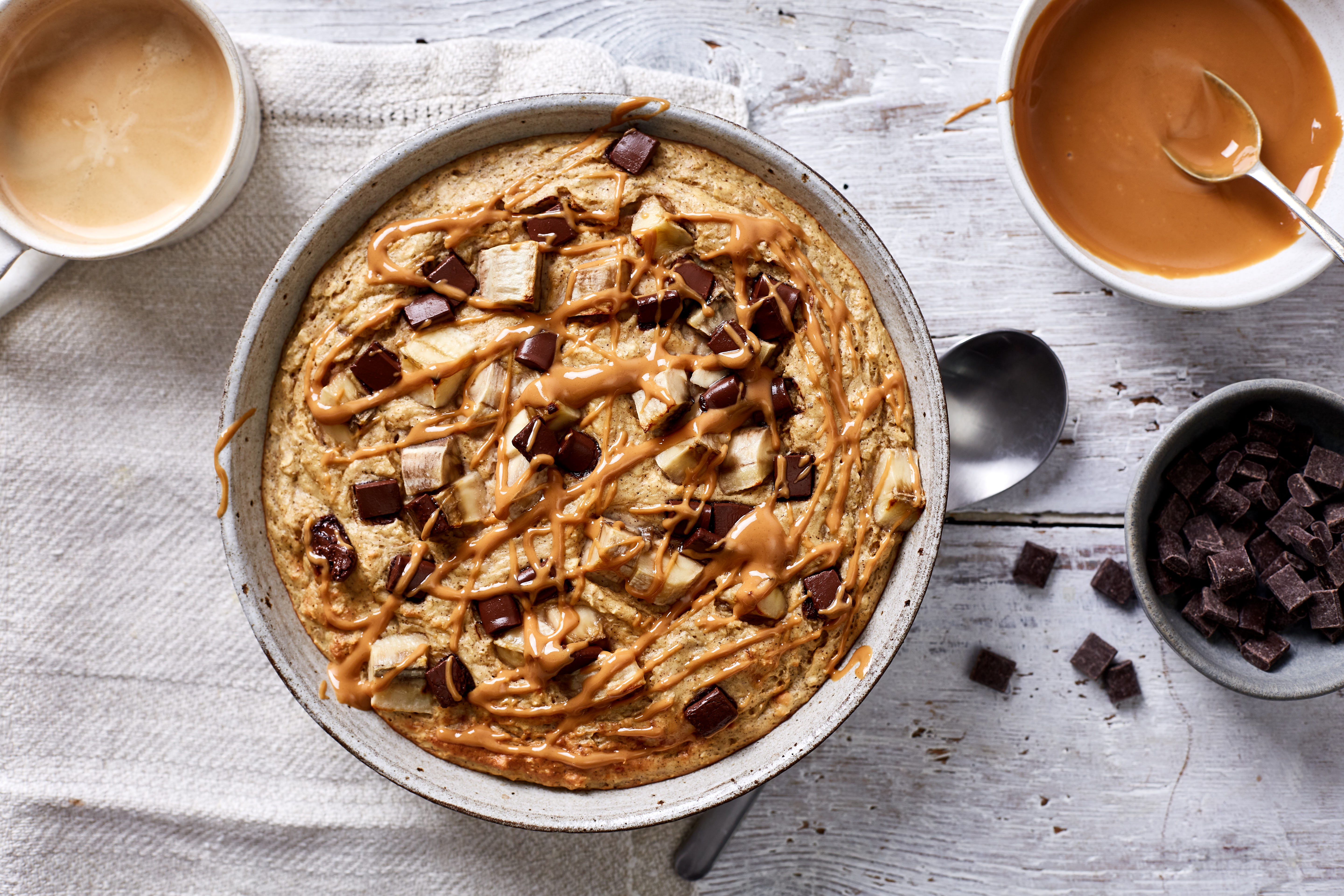 Chocolate and Banana Baked Oats