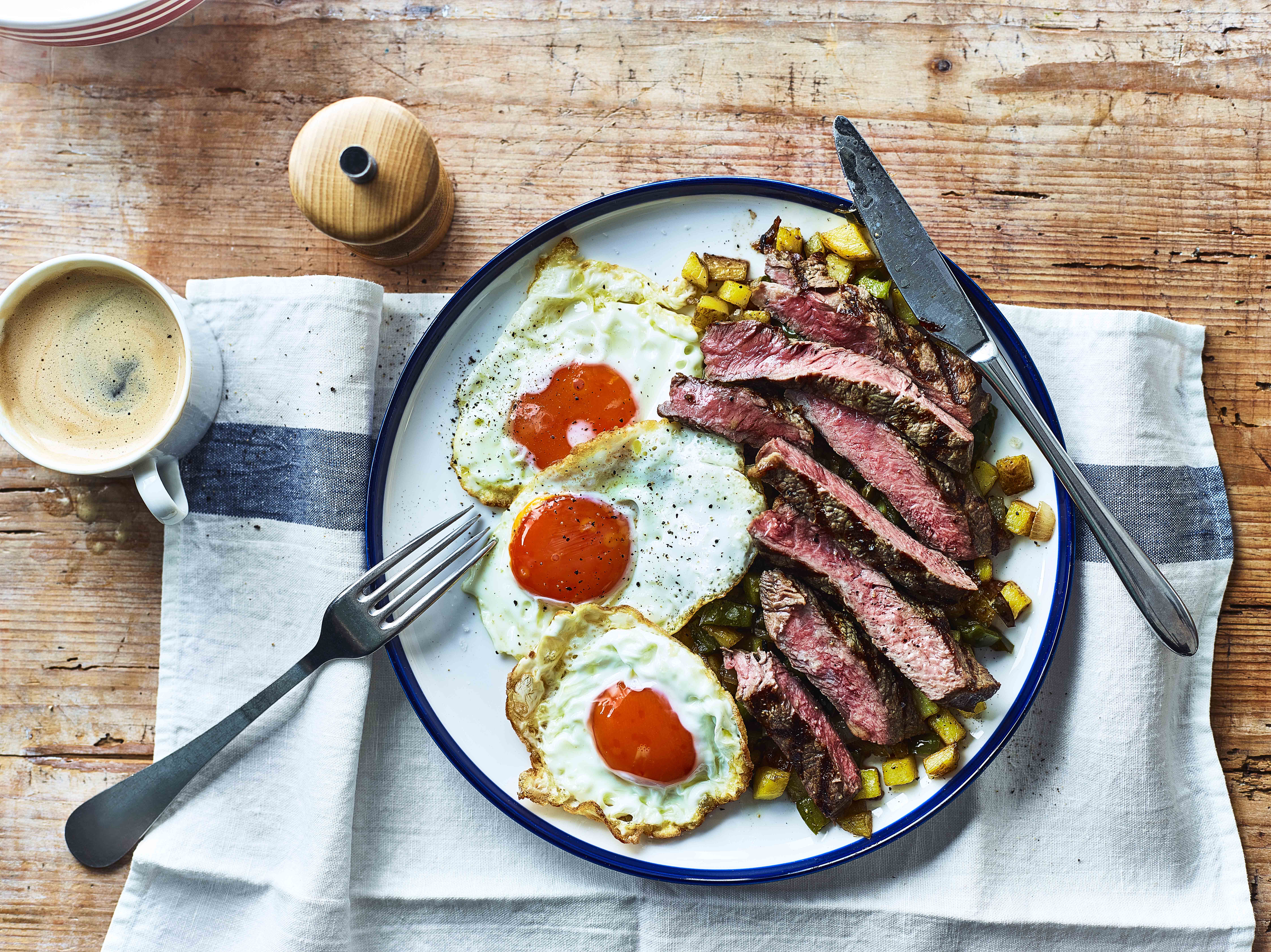 New York-Style Steak and Eggs