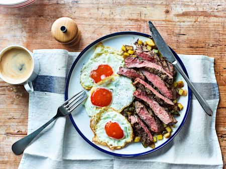 New York-Style Steak and Eggs