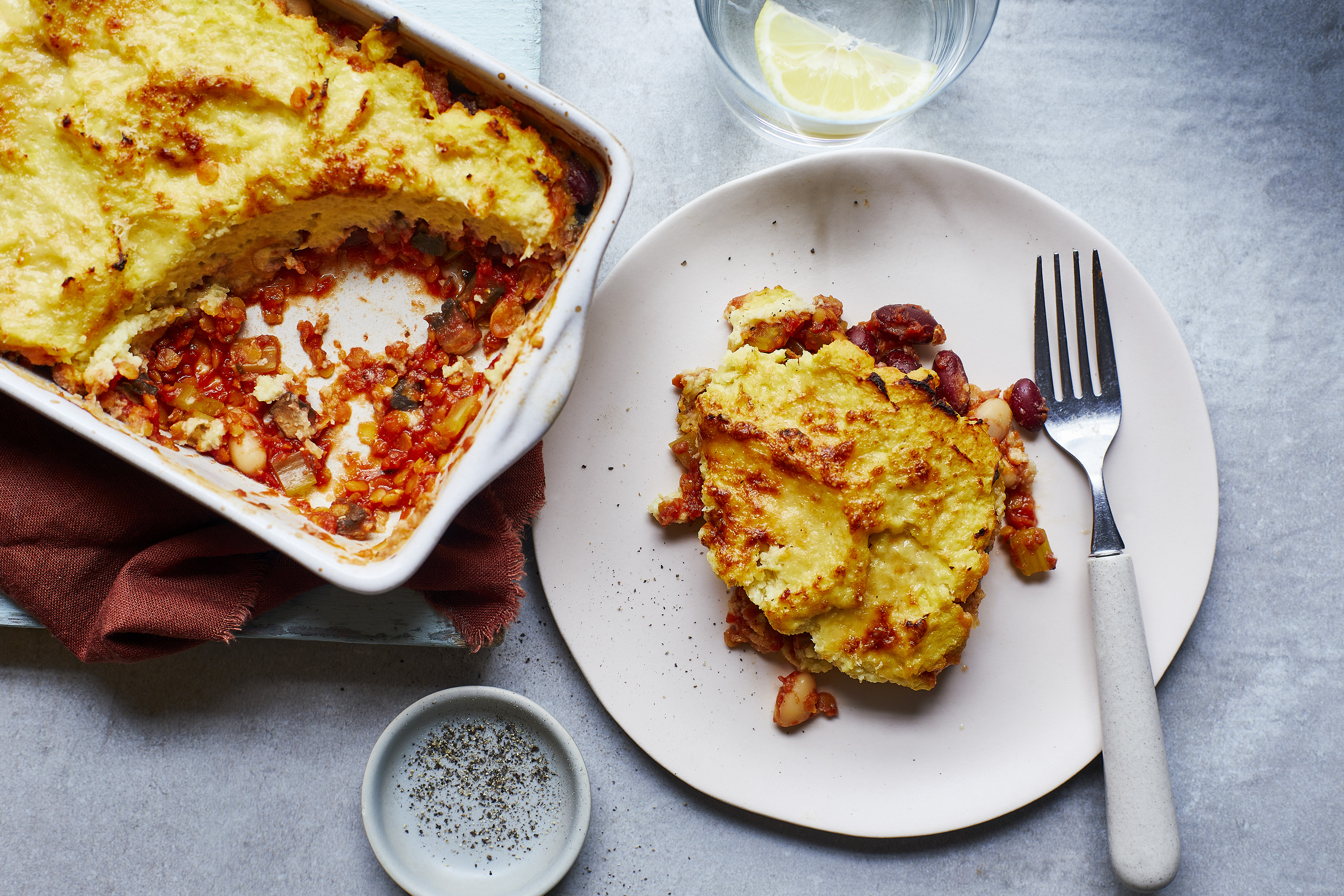 Bean and Lentil Bake