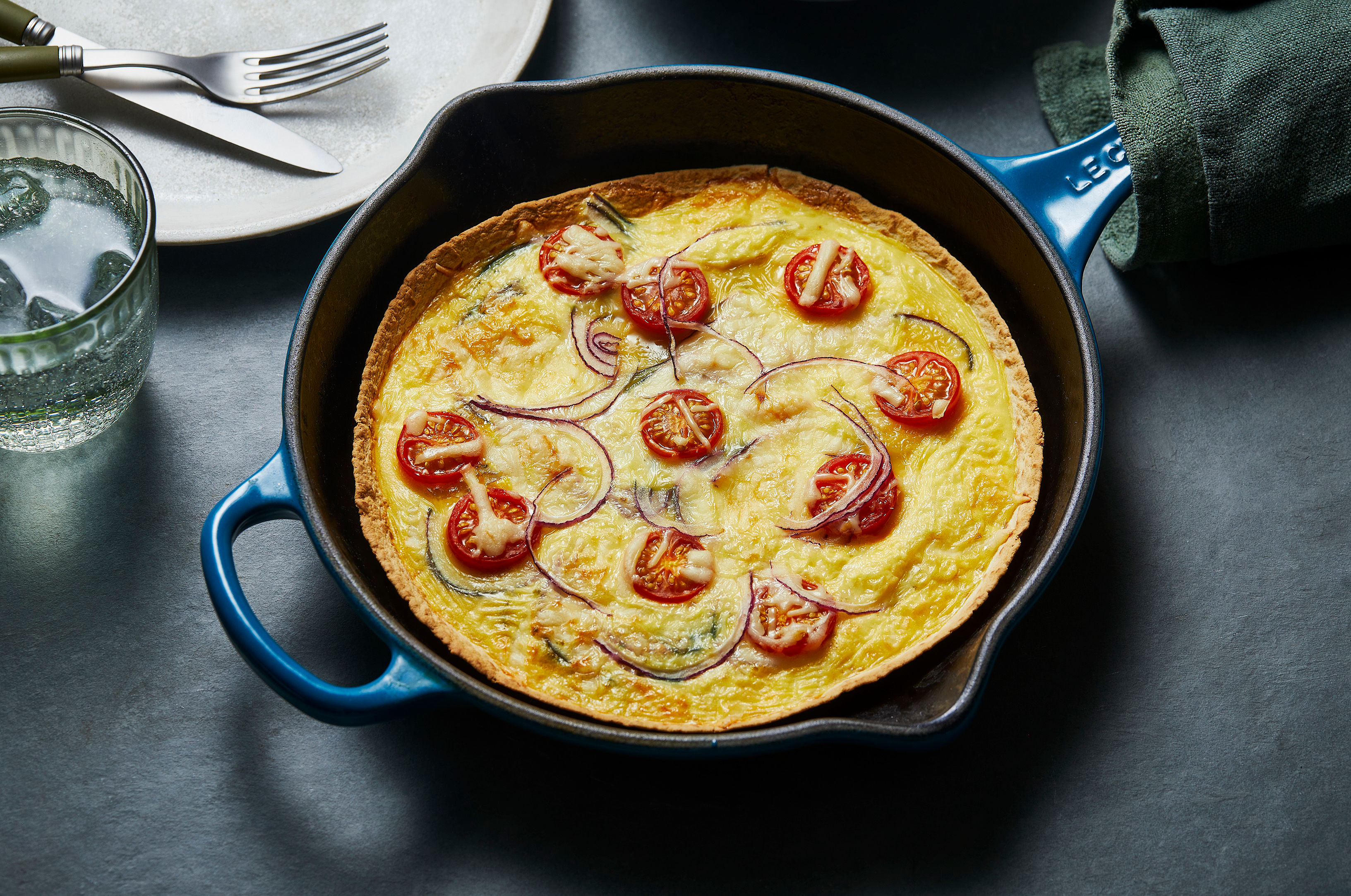 One Pan Cheesy Tortilla Breakfast Pizza π³
