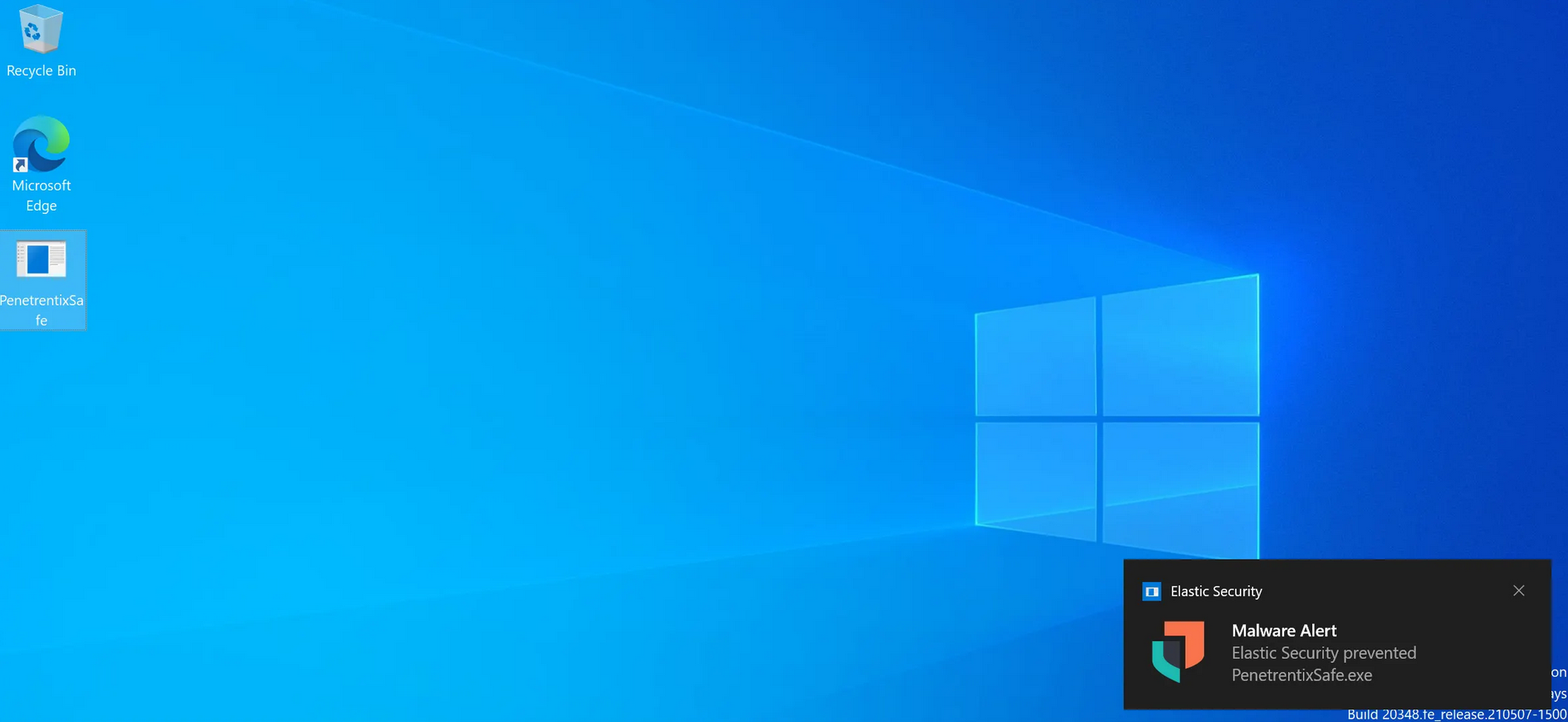 Malware detection by Elastic.