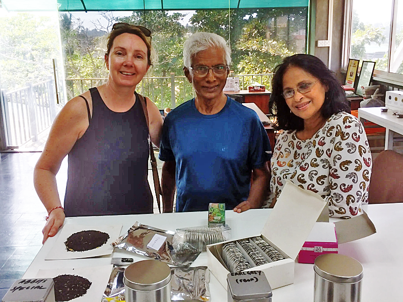 Tea tasting in Sri Lanka