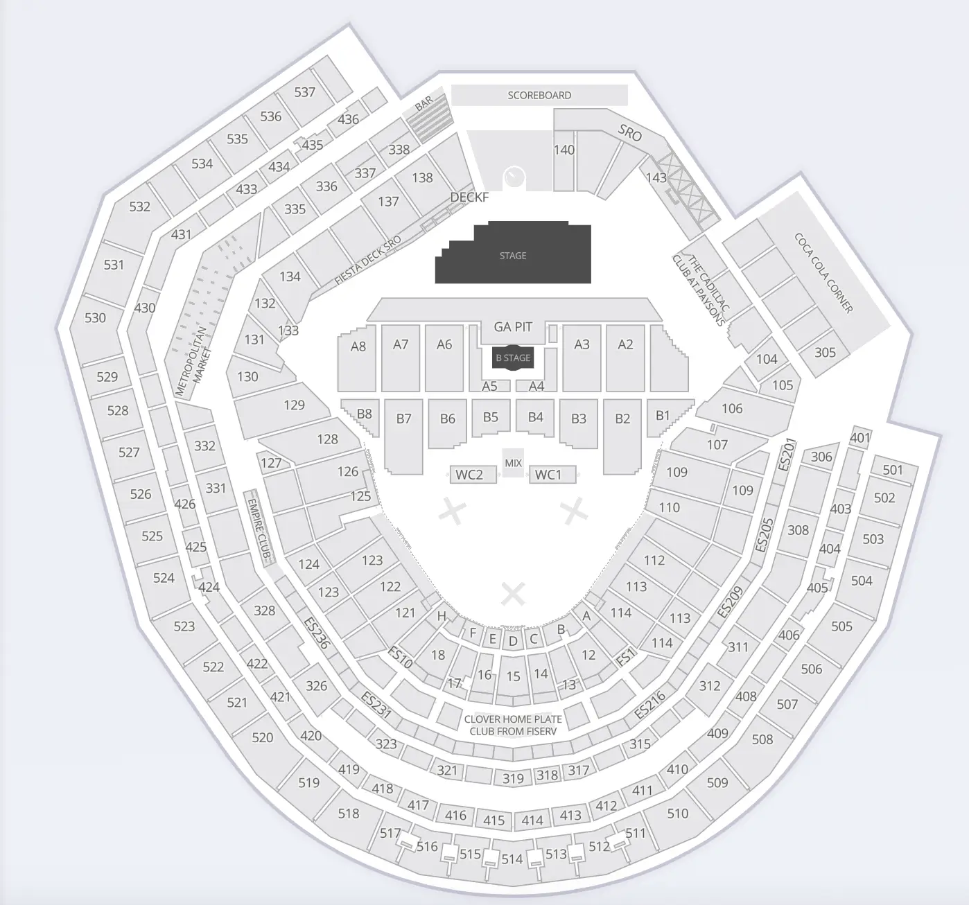 My Chemical Romance stage layout