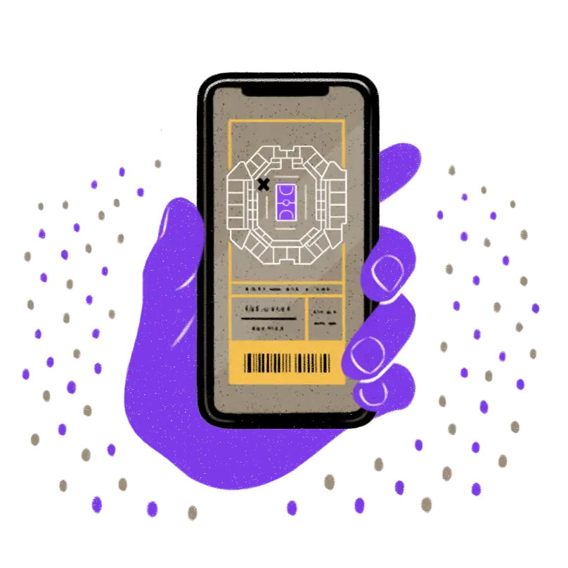 SeatGeek + Affirm Phone Illustration