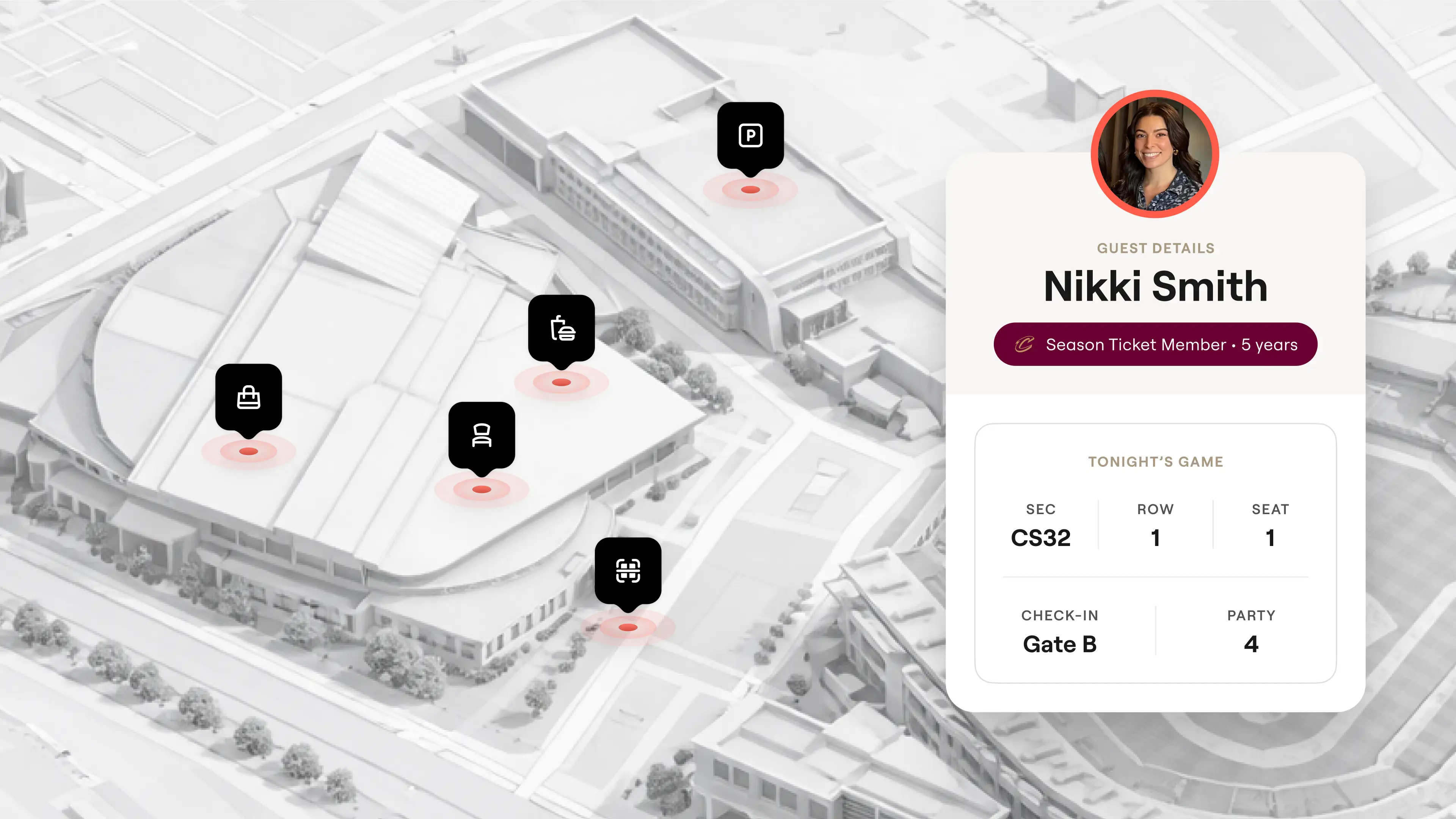 Connected Map - SeatGeek Game Day Your Way