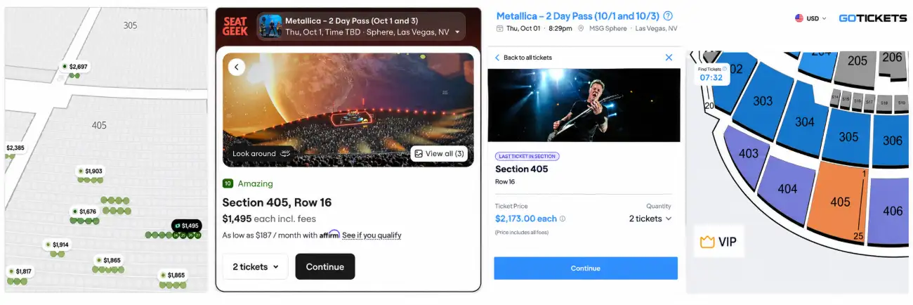 SeatGeek vs. ChatGPT Metallica
