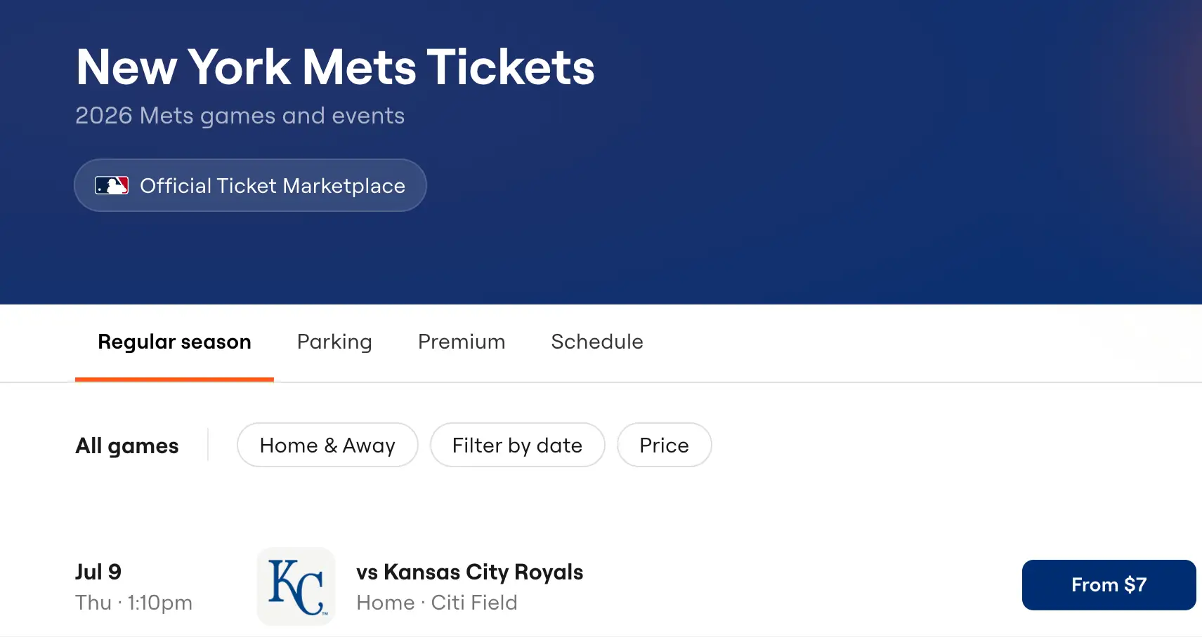 Mets premium tab