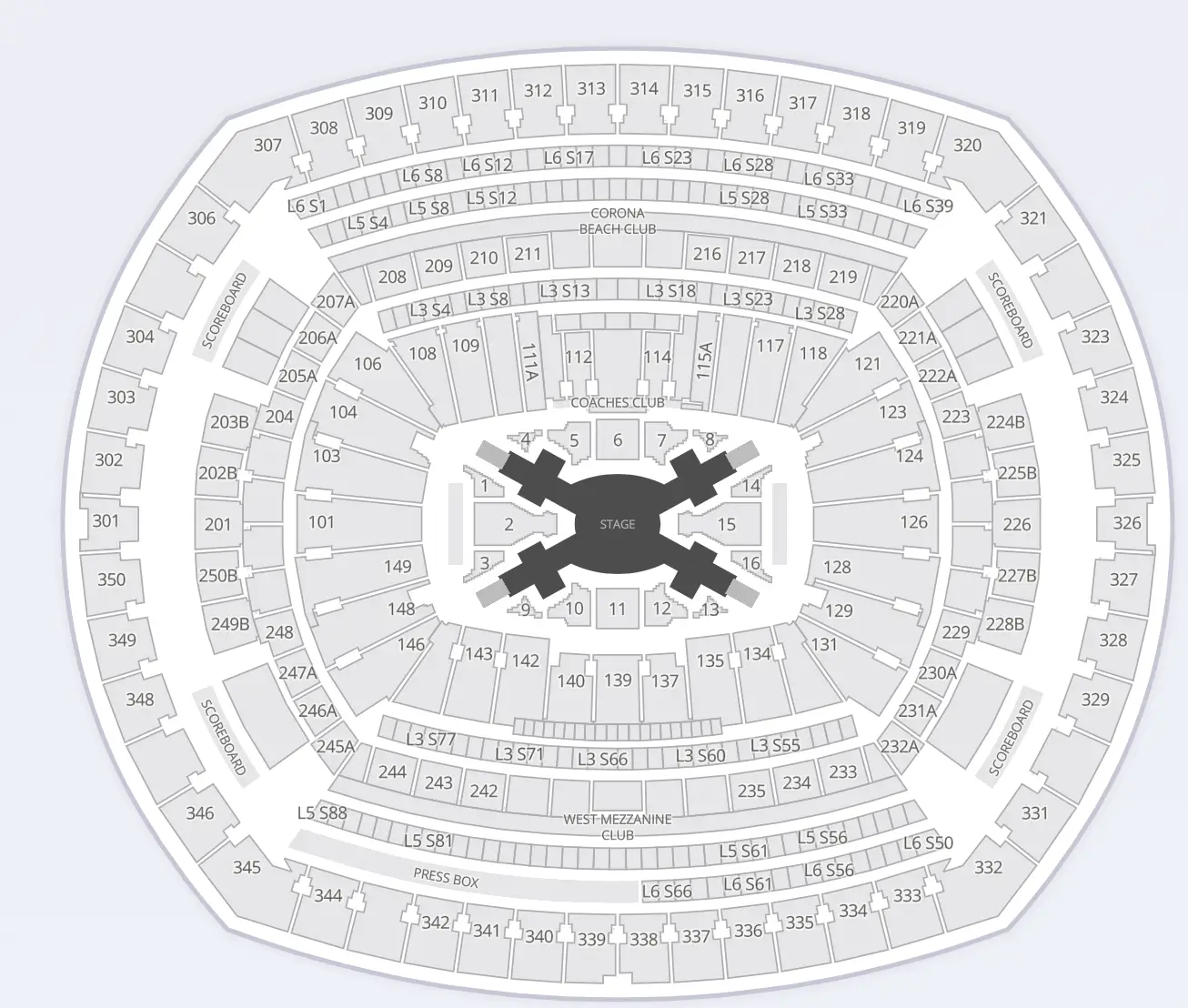 BTS stage layout