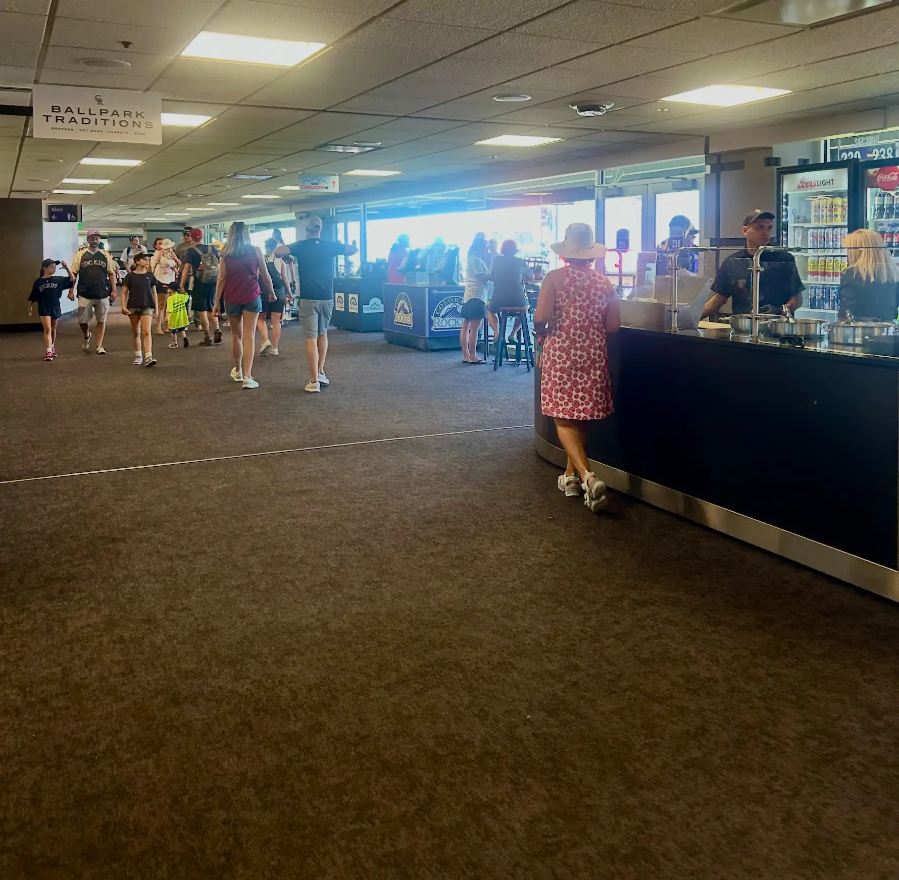 Coors Club Level Concourse (Front Row)